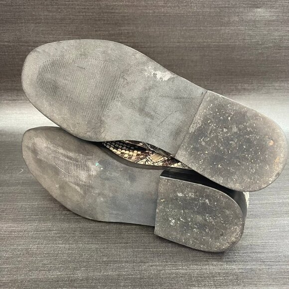 Steve Madden ReCharge‎ Ankle Boots Booties Buckle slip on snake print shoes - Picture 9 of 11